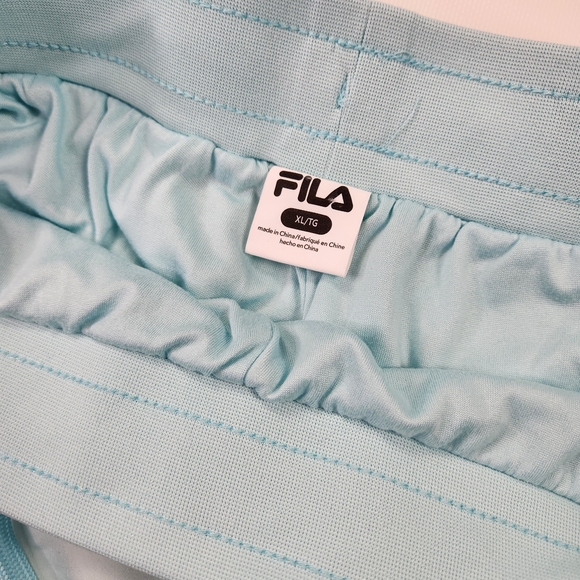 Fila Sky Blue Lined Jogger Pants With Logo - Picture 5 of 7